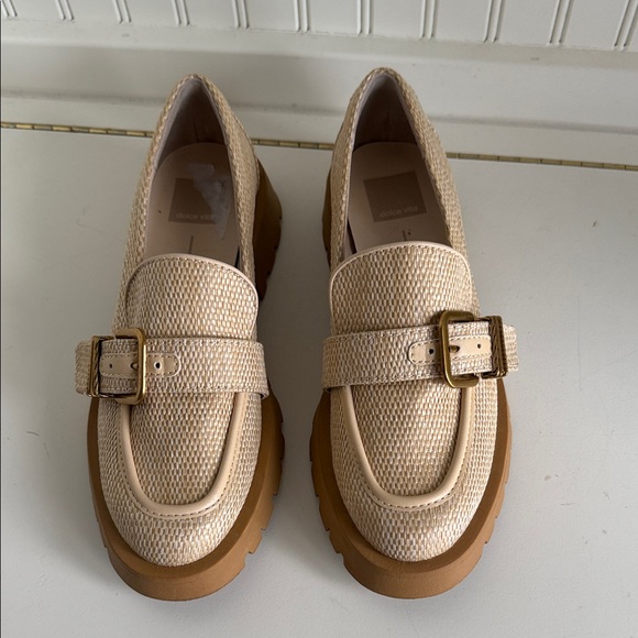 Dolce Vita Raffia Buckle Loafer - Picture 2 of 9